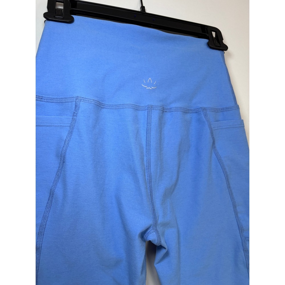 Beyond Yoga Leggings Medium Blue High Waisted Pockets Spacedye Soft Activewear